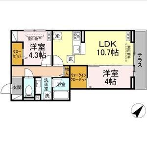 コルトレイク101号室 間取