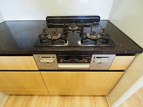 プラウドタワー芝浦16階 ガスコンロ