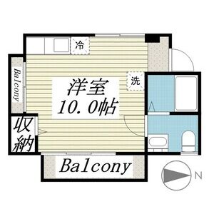 レアーレ0301号室 間取