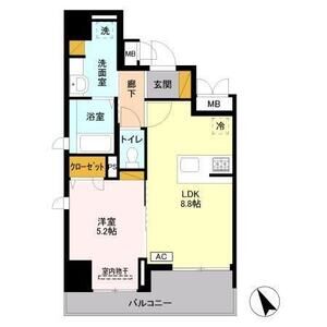 プラナス南八幡203号室 間取