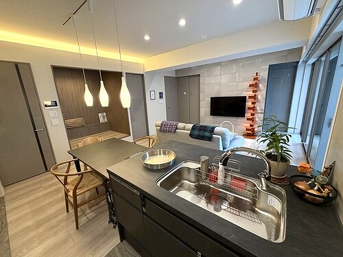 フェリスコート自由が丘 キッチン（退去前）※家具・什器は撤去いたします。