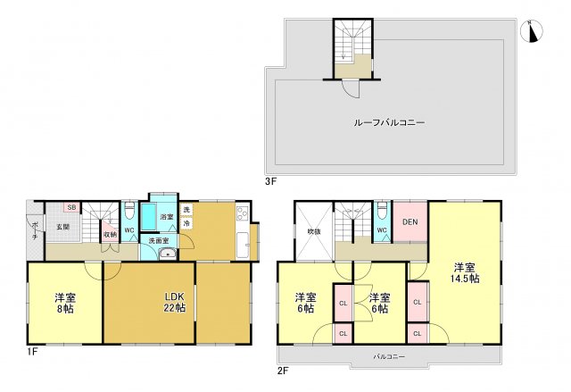 片瀬山戸建HOUSE号室 間取