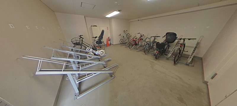 レジディア赤坂2階 駐輪場