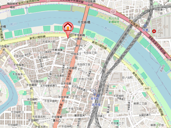 リバージュ北千住2階 null