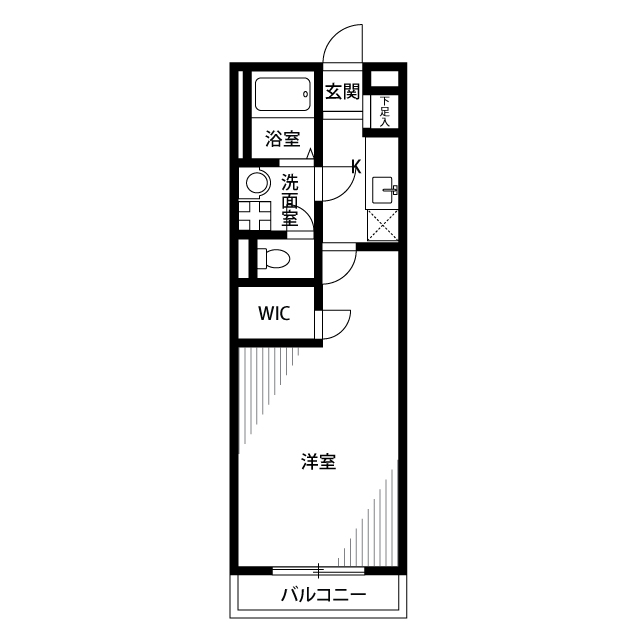 アムール Tea204号室 間取