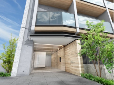 イプセ三軒茶屋702号室 エントランス完成予想CG