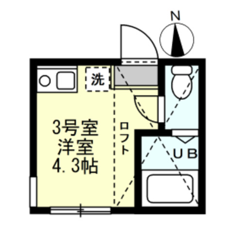 ユナイト鶴見sun merry103号室 間取