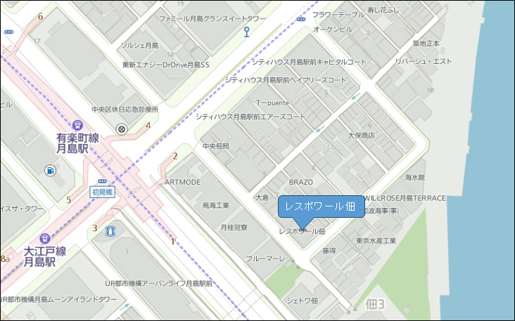 レスポワール佃2階 null