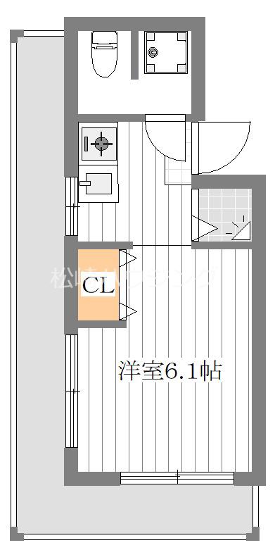 グリーンコーポ3階 間取