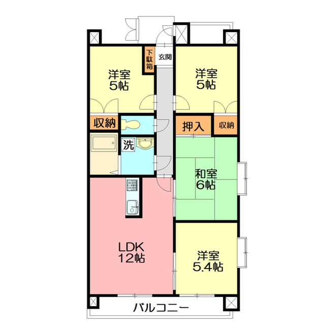 デネブ・スワン201号室 間取