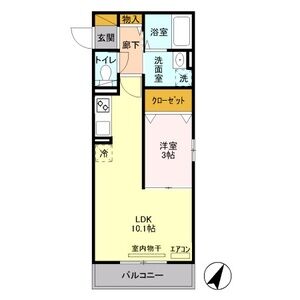 エミナンスⅡ201号室 間取