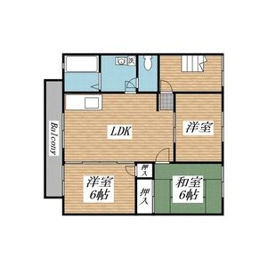 ハイツシルフィード0202号室 間取