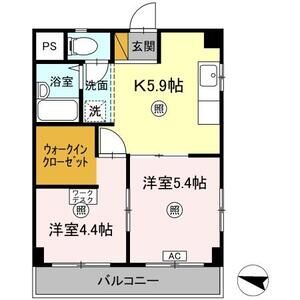 ハートリーフレジデンス207号室 間取