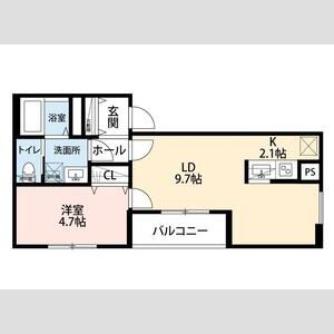 リーブルファイン南越谷1号棟201号室 間取