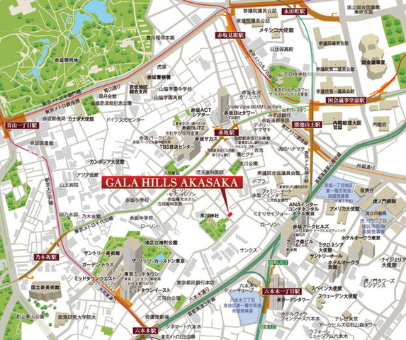 ガーラ・ヒルズ赤坂6階 近隣24時間営業のスーパーあり★