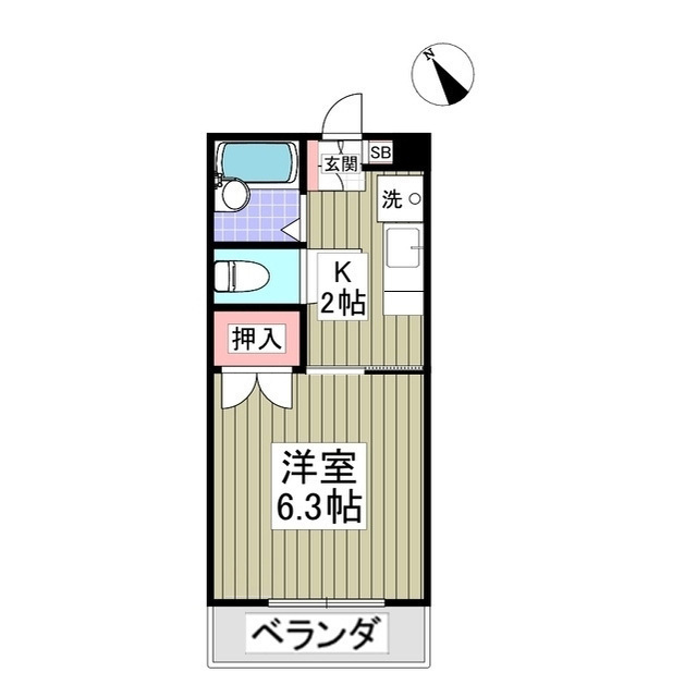 シャトレ・ストンリバーⅡ-2103号室 間取