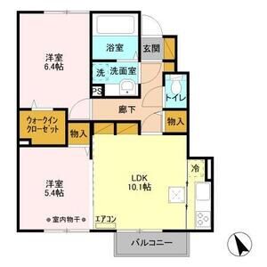 ソフィアクレール　B102号室 間取