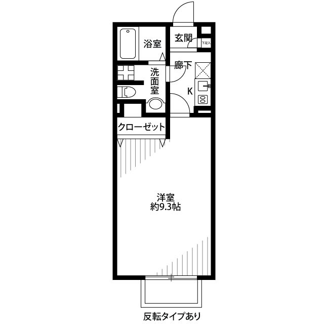 アムール リーヴェロ103号室 間取