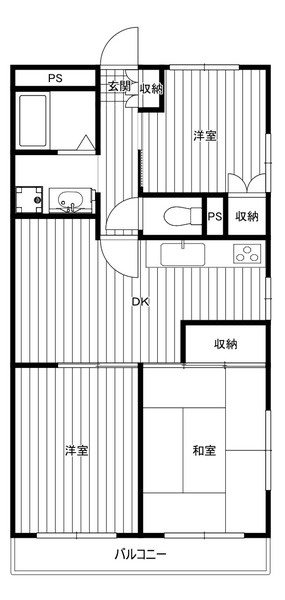 リリーハイツ101号室 間取