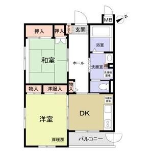 こもれび滝山201号室 間取