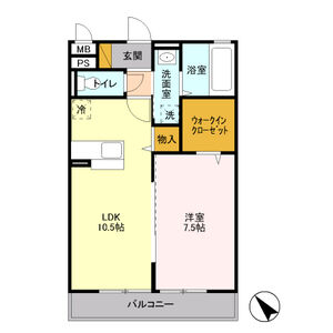 スタイラクスハウス305号室 間取