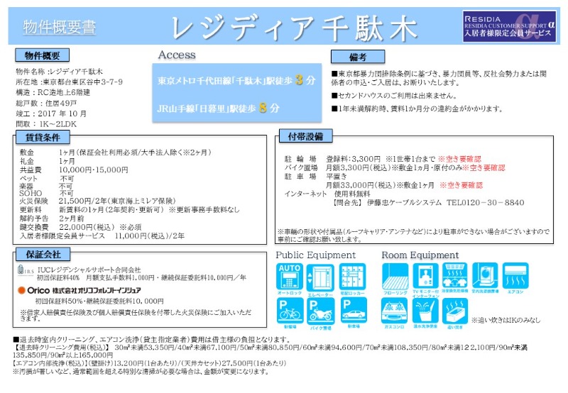 レジディア千駄木2階 部屋その他