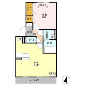 ブライトコート303号室 間取