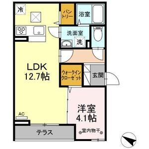 エミグランド愛甲石田105号室 間取