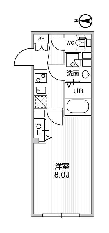 ・ルネサンスコート高田馬場Patria4階 間取り図