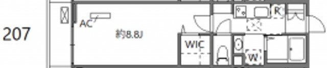 ウィンドテラス矢切0207号室 間取