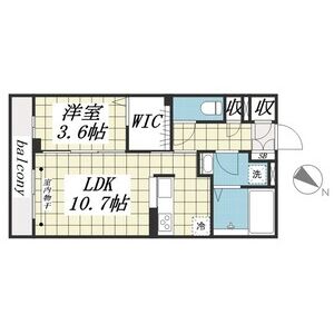 ウイングガーデンA棟0203号室 間取