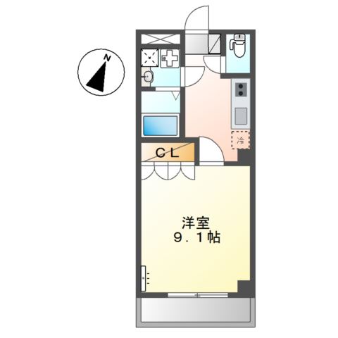 ビオラ301号室 間取