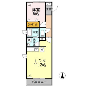 サンテラス市ヶ尾303号室 間取