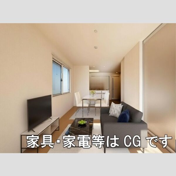 Grandir　B107号室 LDK　※家具・家電等はCGです