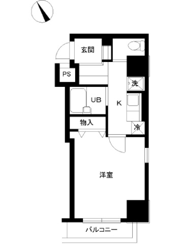 スカイコート芝壱番館805号室 間取