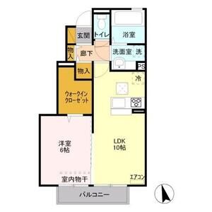 コートヴィレッジ かりん103号室 間取