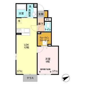 アムール花崎103号室 間取