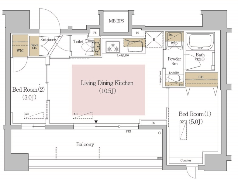 アーバネックス文京本郷10階 間取