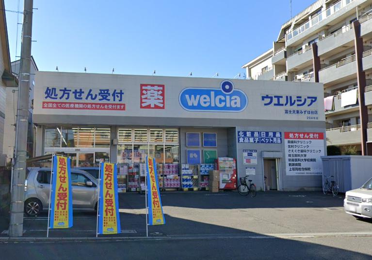 富士見市水子戸建て 【ドラッグストア】ウエルシア富士見東みずほ台店まで655ｍ