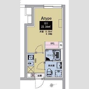 MAXIV CITY神楽坂101号室 間取