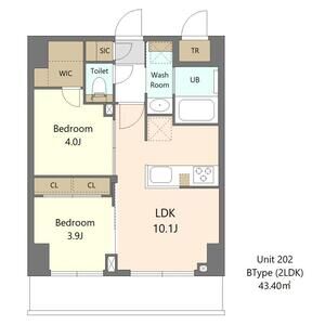 S-RESIDENCE浅草clarity702号室 間取