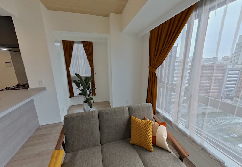 レジディアタワー目黒不動前11階 リビング　※これはVR画像です。