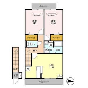 センターハウス　A棟202号室 間取