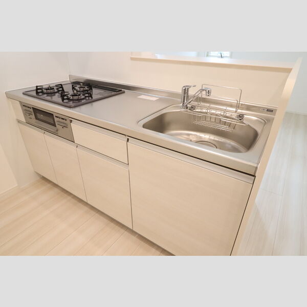 ボヌールATK 対面式3口ガスコンロ付システムキッチン