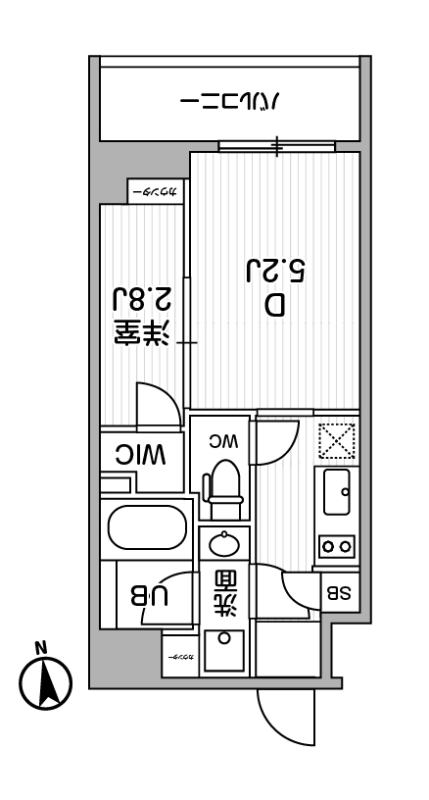 ALTERNA東池袋7階 間取り図