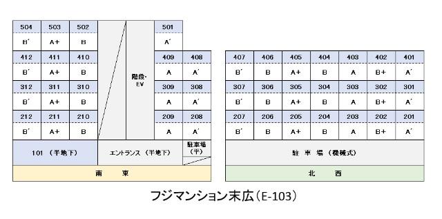 フジマンション末広(E-103)2階 エントランス