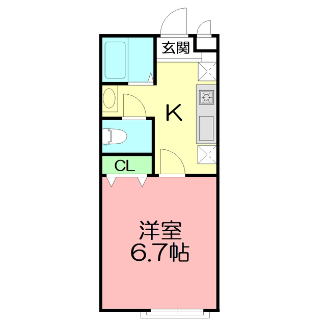 カシオペア102号室 間取