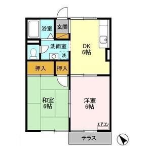 プチパレス102号室 間取