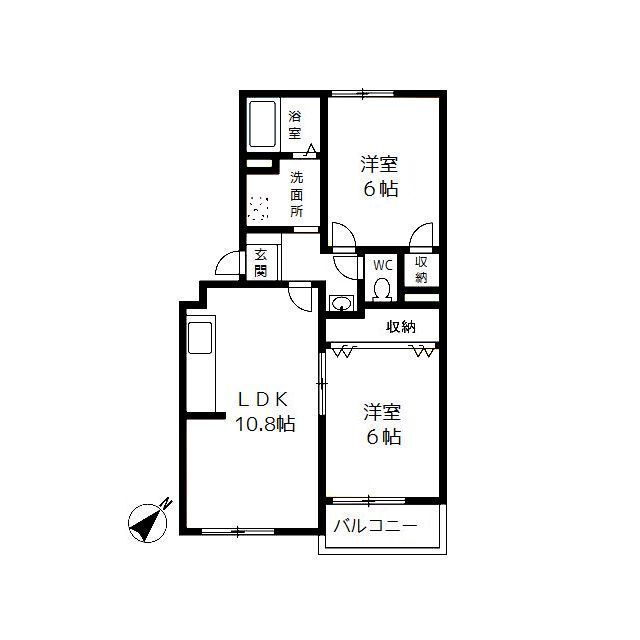 コート鵠沼102号室 間取
