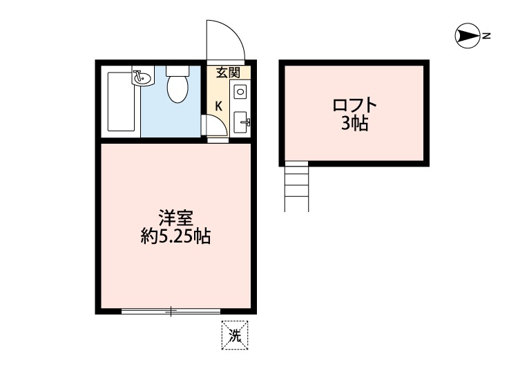 アサクラハイツ1階 間取